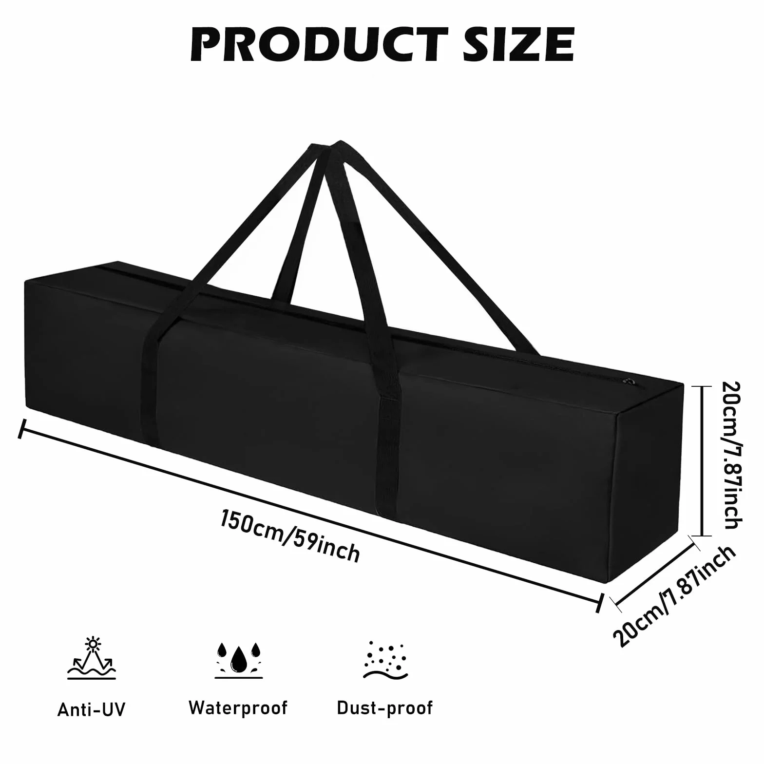 Bolsa de transporte impermeable para trípode, micrófono y tienda de campaña
