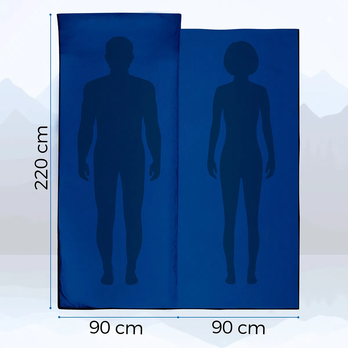 MIQIO 2en1 Saco de Dormir Ligero de Algodón, Saco Sábana Ligera y Sábana de Viaje, Tamaño XL, Sabana Saco de Dormir pequeña y Compacto con Compartimiento de Almohada
