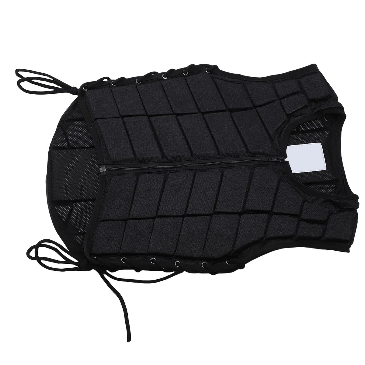 RiToEasysports Chaleco protector, chaleco de espuma para montar a caballo, ajuste ajustable para niños y niñas, absorción de golpes, comodidad transpirable, cierre cómodo de la cremallera frontal,