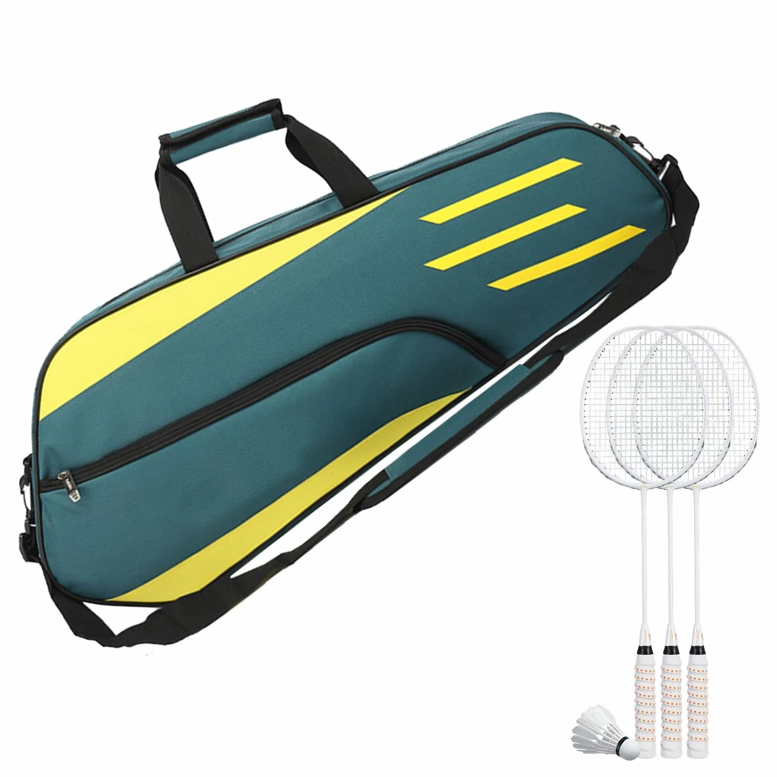 Bolsa de Tenis para 3 Raquetas Impermeable Bandolera Hombres Mujeres