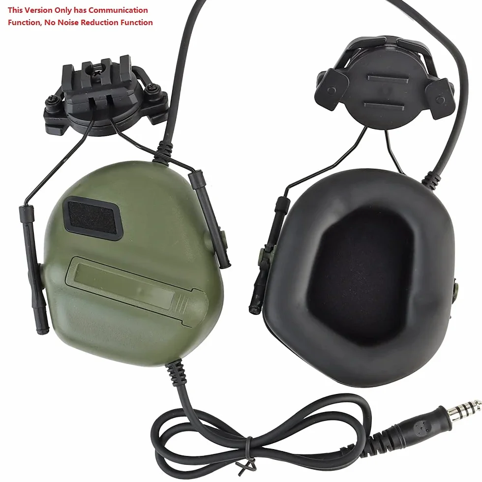 Auriculares de Casco Táctico con Adaptador de Riel de Casco Militares Fast Casco de Accesorios por Airsoft Paintball Disparar