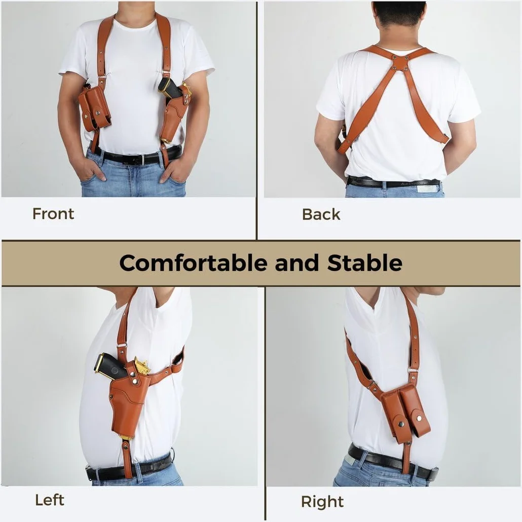 Generisch Funda universal vertical para hombre: funda de hombro oculta de piel J1462753VWP
