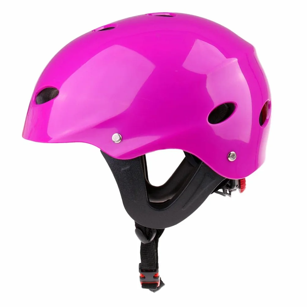 Casco de seguridad para deportes acuáticos wakeboard kayak canoa con protector de oídos verde talla L