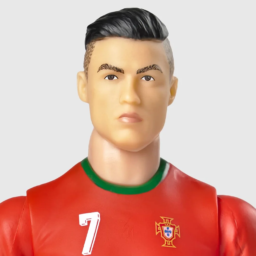Megableu Ronaldo Figura de fútbol 20 cm articulada con licencia oficial 10 puntos de articulación juguete Portugal