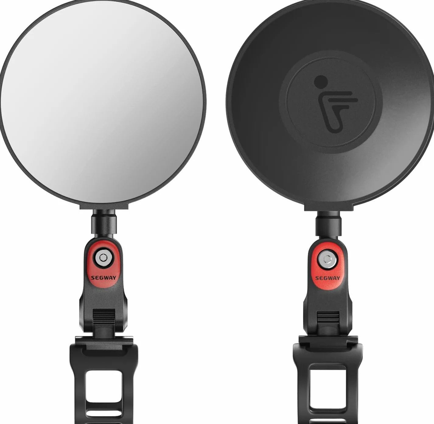 Espejos Retrovisores Ajustables a 360° (Paquete de 2) Compatibles con Segway Ninebot TODAS las Patinetas MAX G30 G2 G3 ZT3 Pro GT3 F3 E3 (Excepto Air T15), Espejo Gran Angular para, Vidrio HD