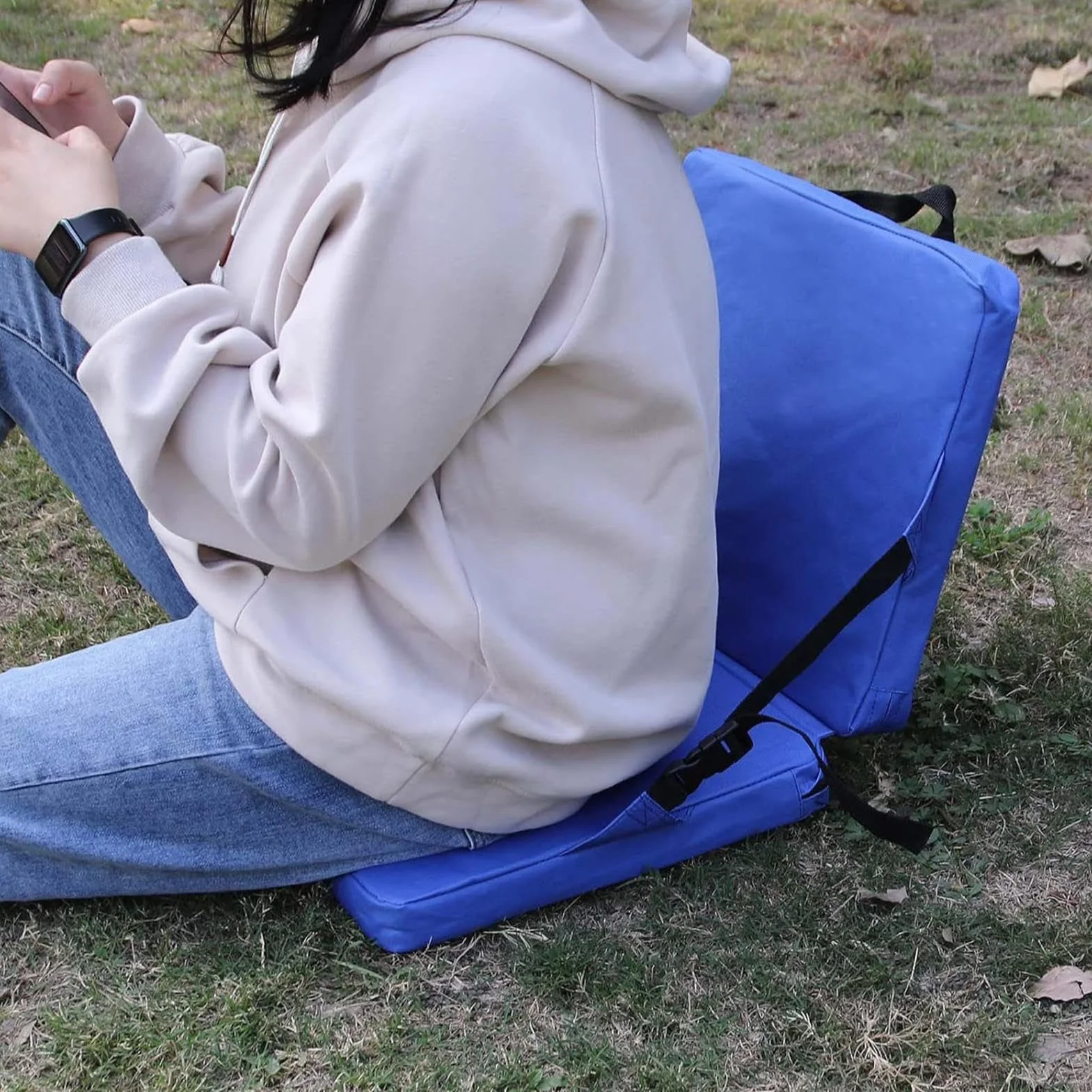 Asientos del estadio con respaldo, asiento del grada | Asientos del estadio para gradas,Cojín de piso al aire libre plegable para juegos de fútbol de béisbol viajes para acampar en el bote de picnic d