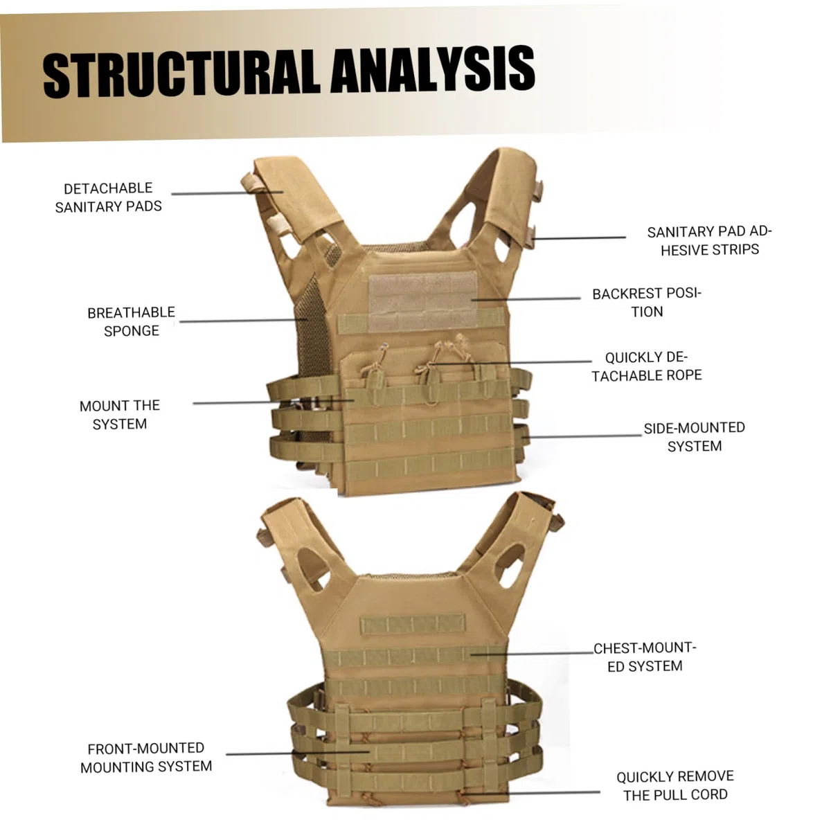 Chaleco antibalas, chaleco táctico para hombres y mujeres, portador de placa de seguridad ligero de liberación rápida para juegos de guerra de tiro de paintball al aire libre