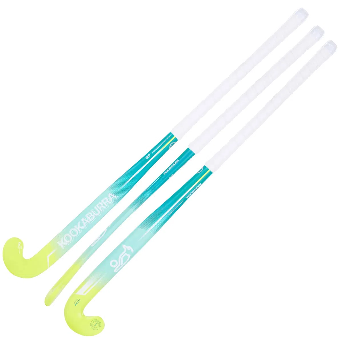 KOOKABURRA Palo de Hockey Titan Construcción: Madera con Acabado aerógrafo mechas de Fibra de Vidrio para Mayor Resistencia. Agarre: Pro Contact, Juventud Unisex