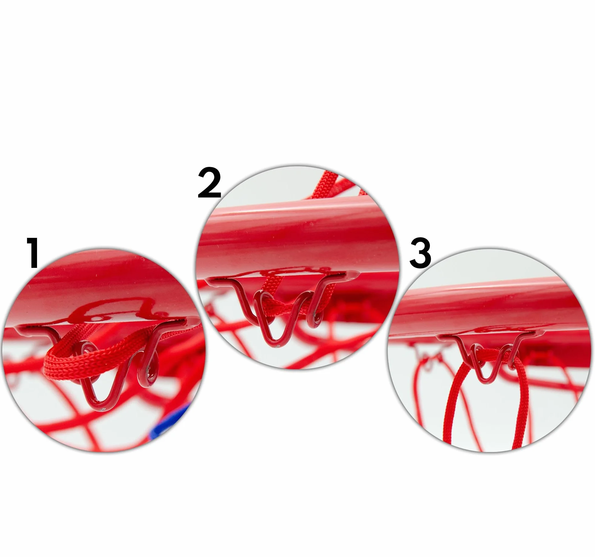 molti Canasta de baloncesto de 45 cm de diámetro, 37 cm de diámetro, anillo de baloncesto con red y tornillos de fijación para exteriores + 4 tornillos de fijación