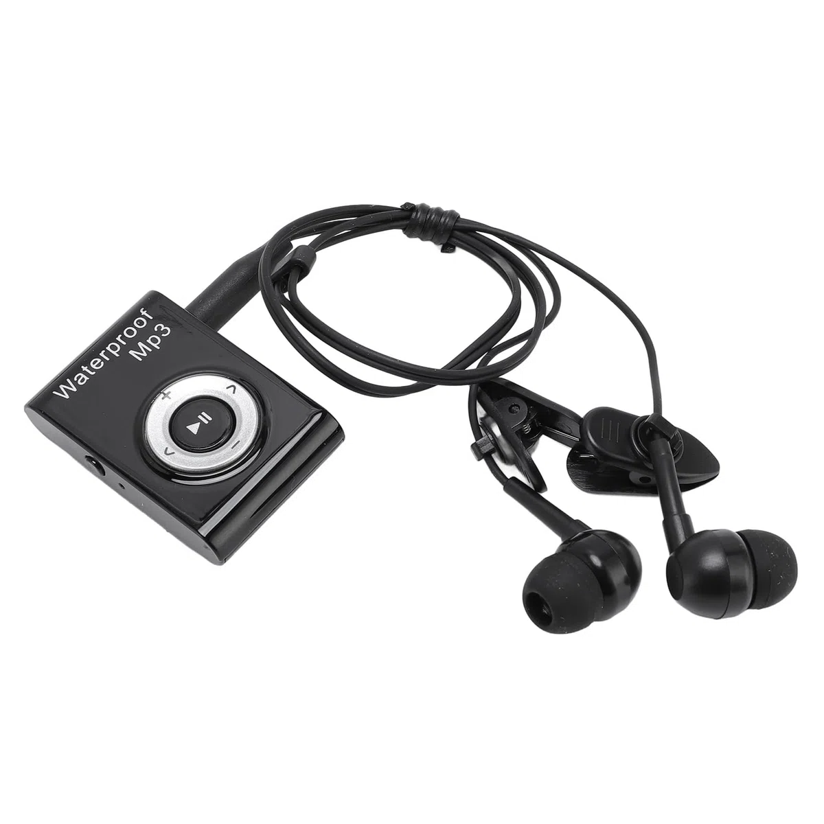 Reproductor de Mp3 de Natación, Auriculares a Prueba de Agua, Reproductor de Música Clip Multifuncional de 8 GB, Auriculares Deportivos Submarinos para Natación, Carrera, (Black)