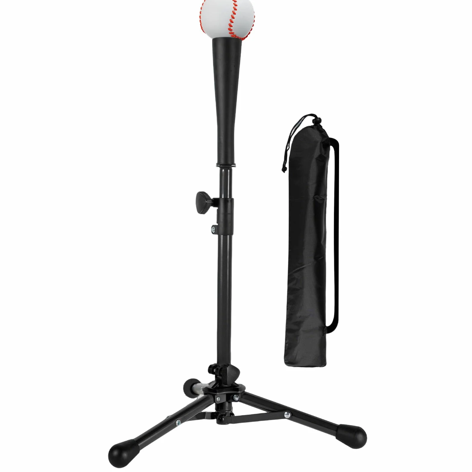 Soporte De Béisbol para Niños - Tee de Bateo Altura Ajustable Bolsa Edades 3-8 Entrenador Trípode Práctica Interior