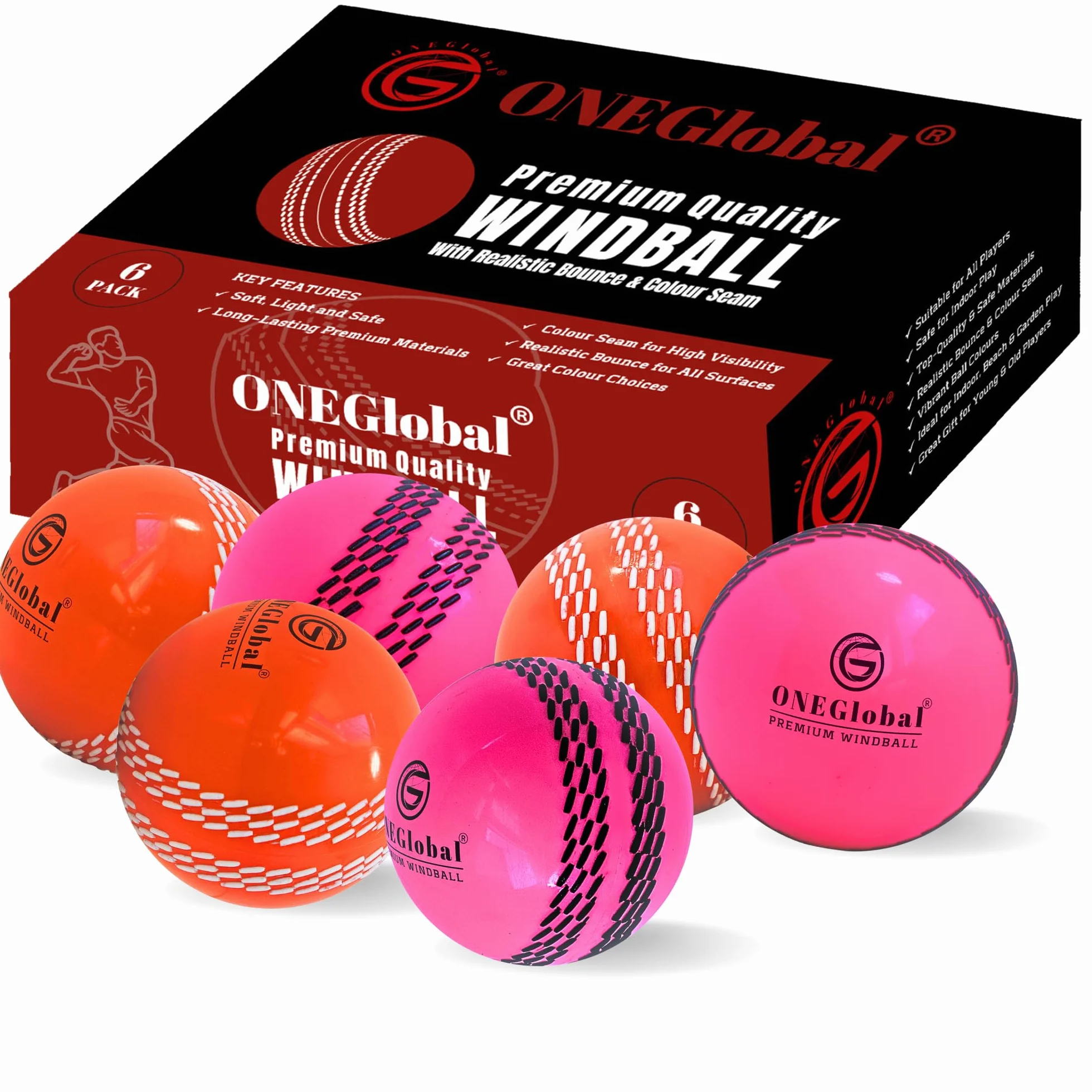 Pelota de críquet suave de alta calidad para práctica al aire libre e interior