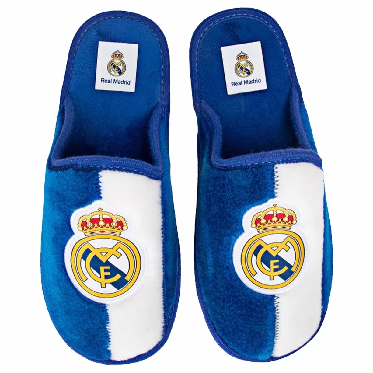 MARPEN SLIPPERS Zapatillas de casa Real Madrid CF Oficiales Temporada 25/26 Hombre Mujer Ligeras Invierno Azul Blanco Talla 35