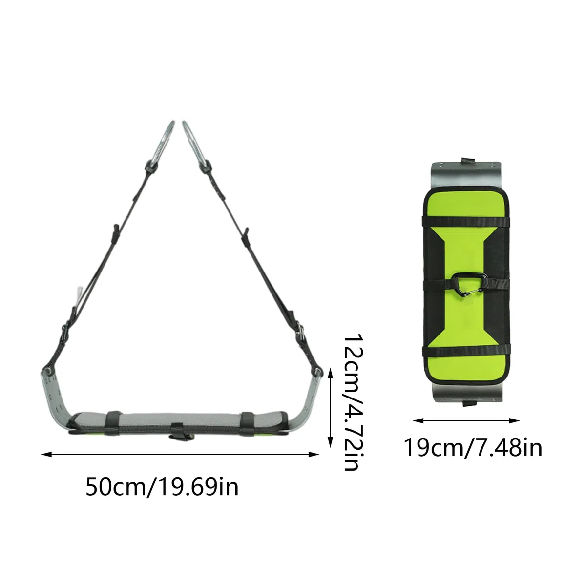 Arnés De Escalada: Cinturón para Trepar Árboles De 50x19x12 Cm, Silla De Montar De Seguridad Cómoda, Equipo De Soporte para Escalada En Roca, Equipo De Montañismo para Acampar para Entrenamiento