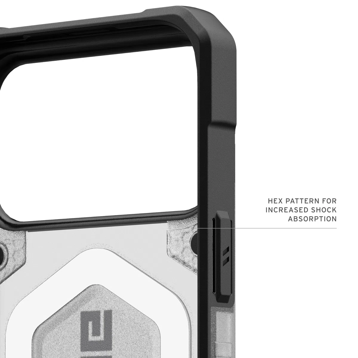 Urban Armor Gear Pathfinder MS Case Compatible con Apple iPhone 17 Pro MAX Funda (Carga inalámbrica/magnética, Protección según estándar Militar) Hielo/Plata