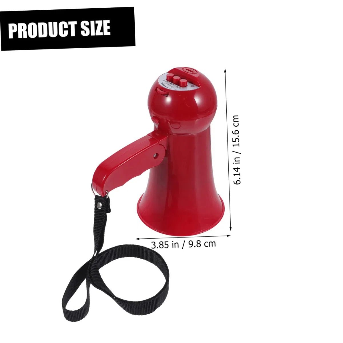 Yardwe altoparlante Altavoces portátiles Portable Speaker orador de porristas megáfono de Control de Volumen megáfono para porristas alegría de megáfono cobrable Altavoz Pato Cuernos Rojo