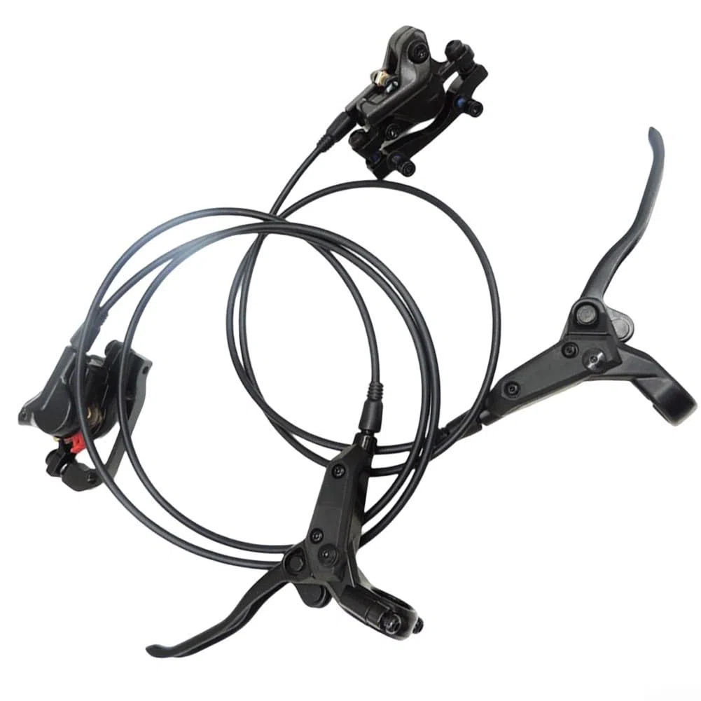 Juego de frenos hidráulicos para bicicleta de montaña, frenos de disco para bicicleta, juego de frenos de disco para bicicleta de 160 mm, para delantero 850 mm y trasero 1350 mm, juego de