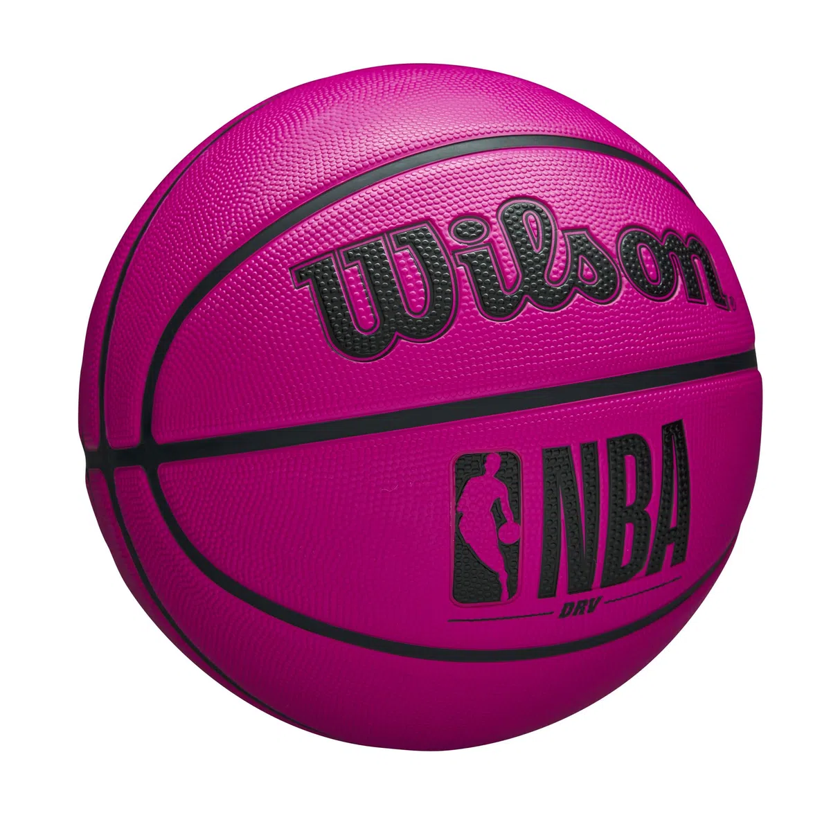 Wilson Balón de Baloncesto NBA DRV Rosa Tamaño 7 - Baloncesto Exterior con Alta Durabilidad y Excelente Agarre
