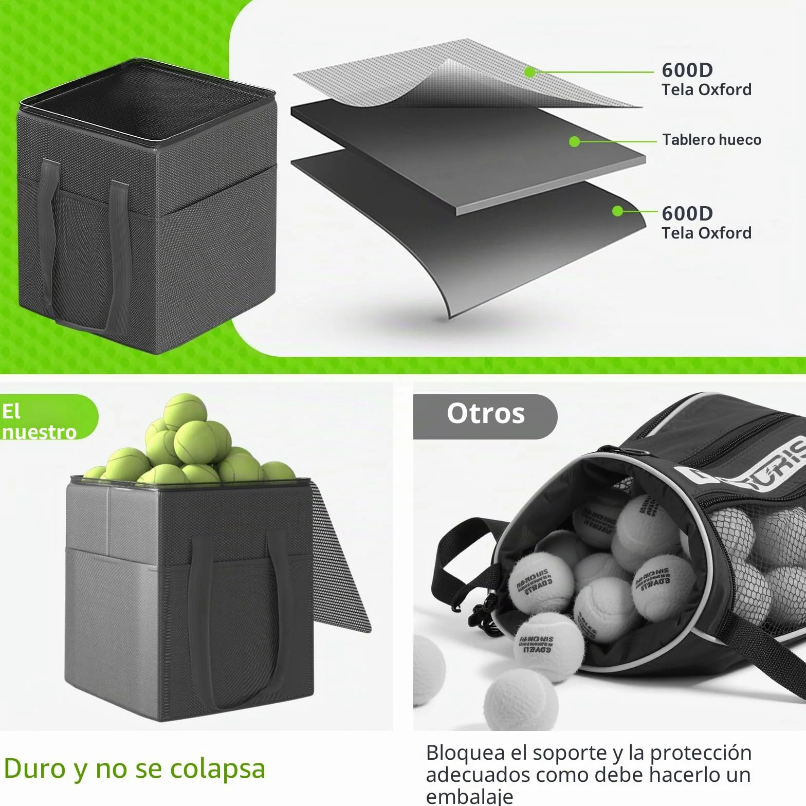Moricher Canasta de pelotas de tenis con ruedas – Cesta de pelotas de tenis plegable de altura ajustable con bolsa de almacenamiento, 150 pelotas de pickleball y capacidad para pelotas de tenis