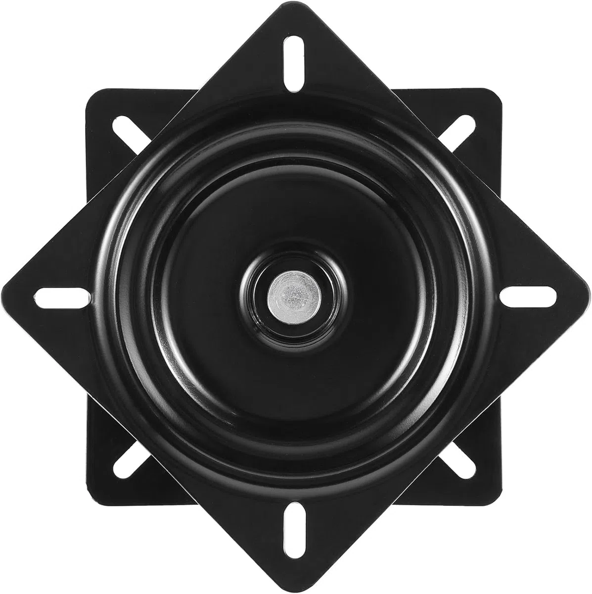 Base Giratoria Cuadrada 178mm 7Inch Negro Placa Giratoria De Soporte Giratoria para Asiento De 360 ​​Grado Pesado Taburete De Bar Placa Giratoria