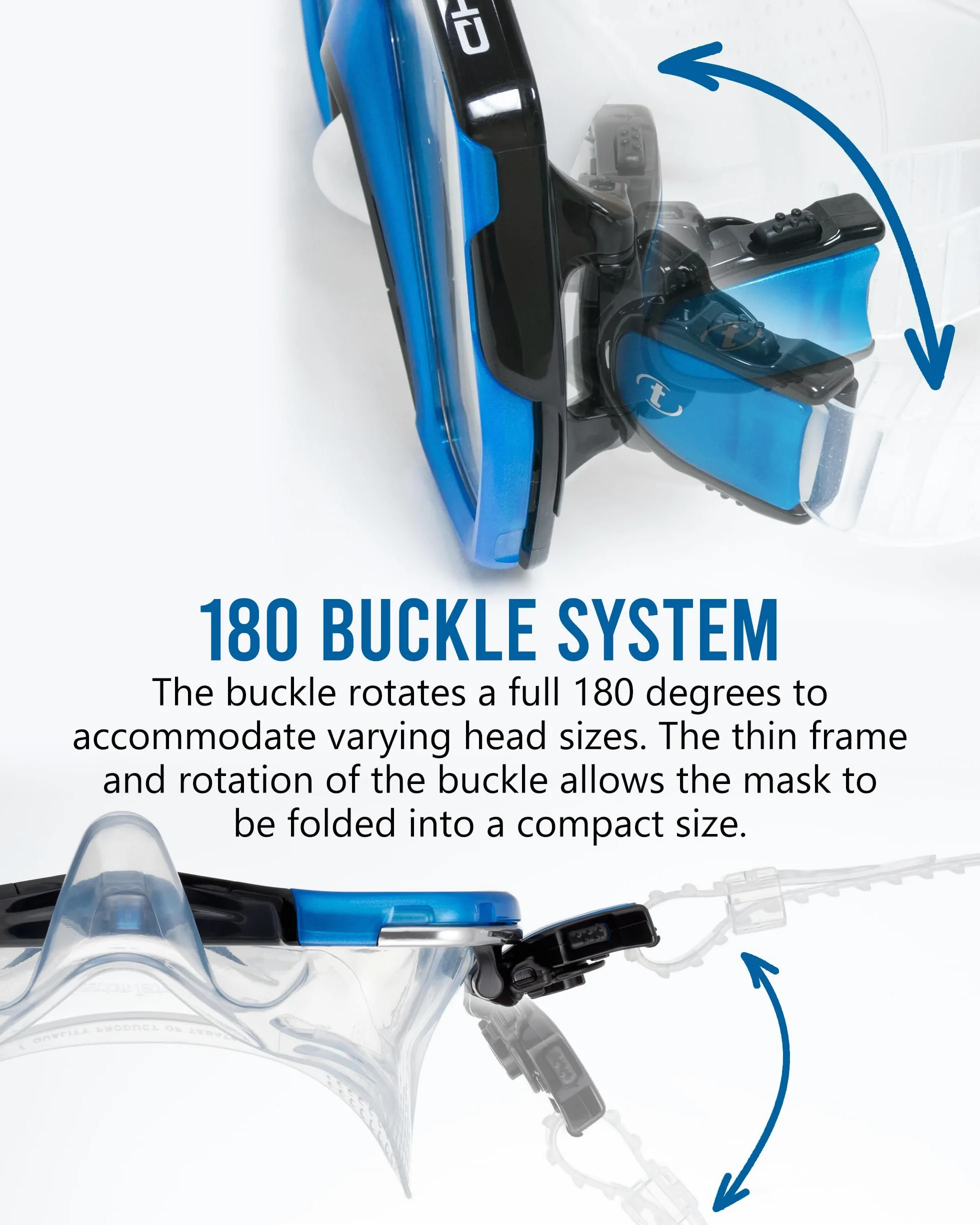 Tusa Freedom HD - Gafas máscara de Buceo y Snorkeling, Grande