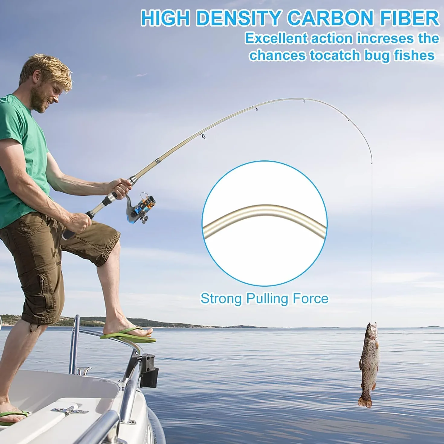Juego Combinado de Carrete y caña de Pescar telescópica para Surf casting, 1.8m, con línea/Accesorios de señuelos/Bolsa de Transporte, para Viajes, Agua Salada o Dulce