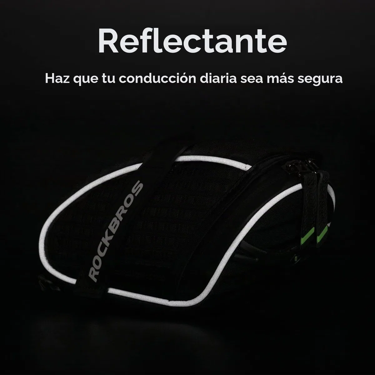 ROCKBROS Bolsa Sillín de Bicicleta Alforja bajo Asiento para MTB Bicicleta Carretera Bolsa Porta Herramientas, Negro/Rojo
