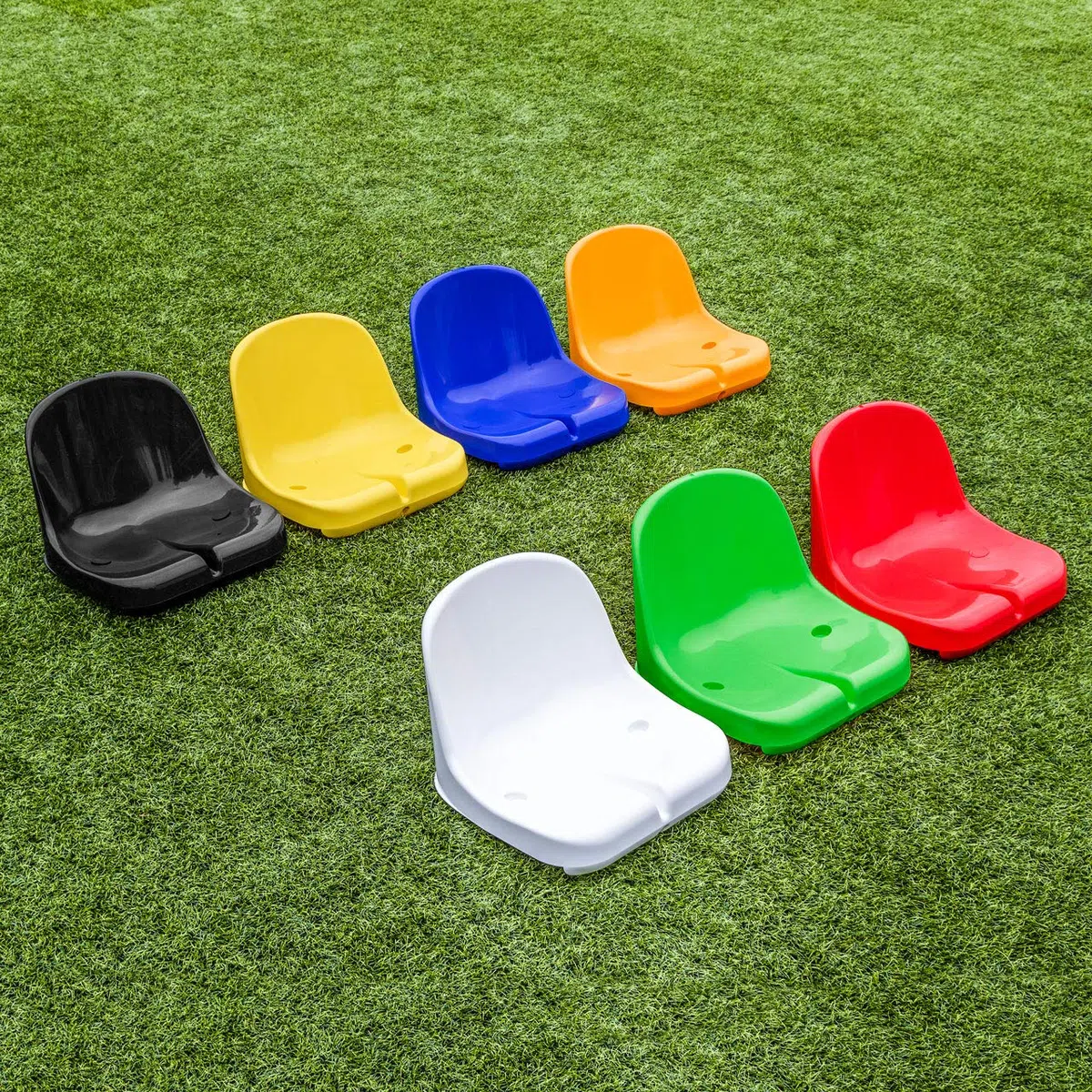 FORZA Asientos de Estadio de Plástico | Asientos HDPE para Banquillo de Jugadores (Amarillo, Pack de 1)