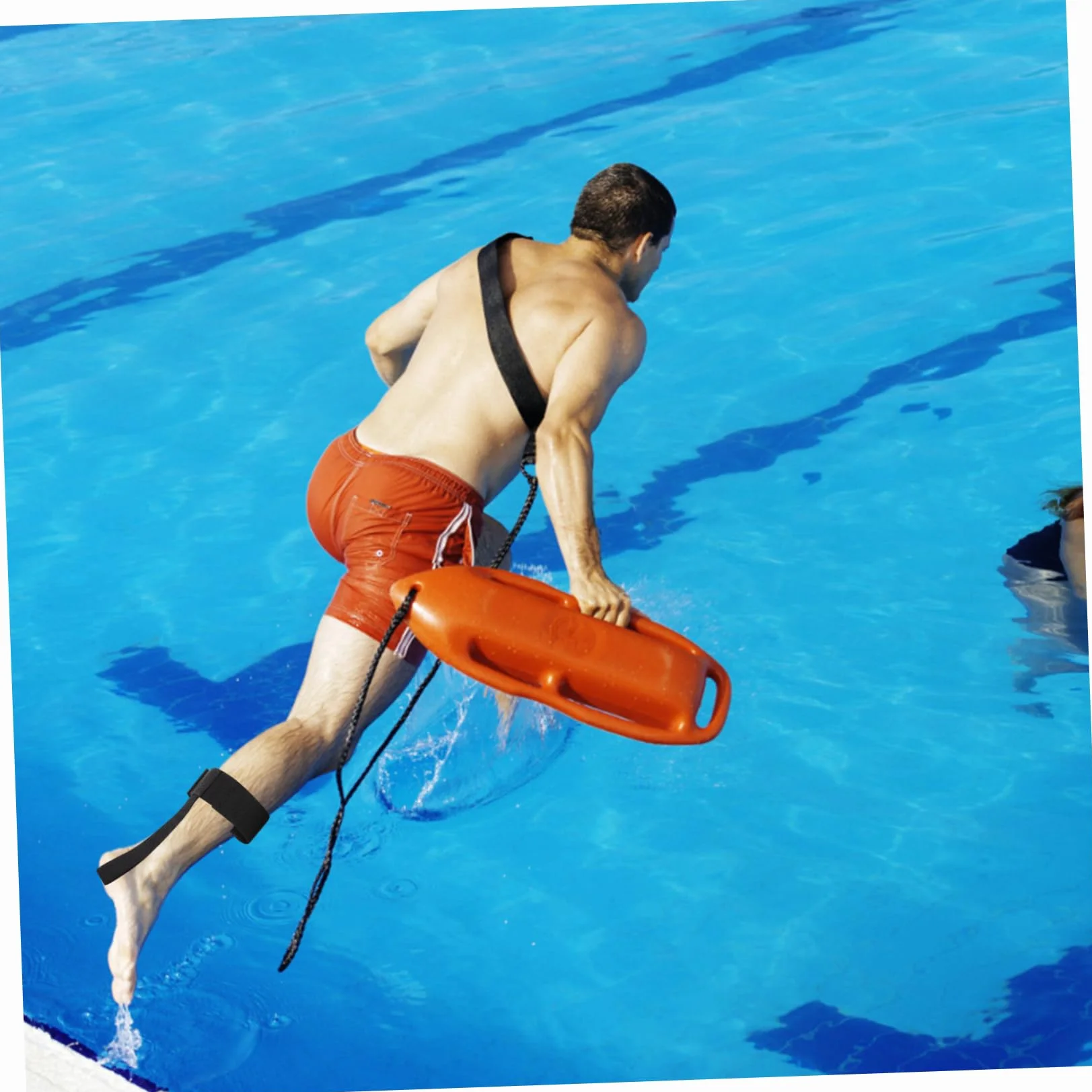 HEMOTON Correas para Aletas de Natación Negras, Cordón Antipérdida, Material PP Resistente al Agua de Mar