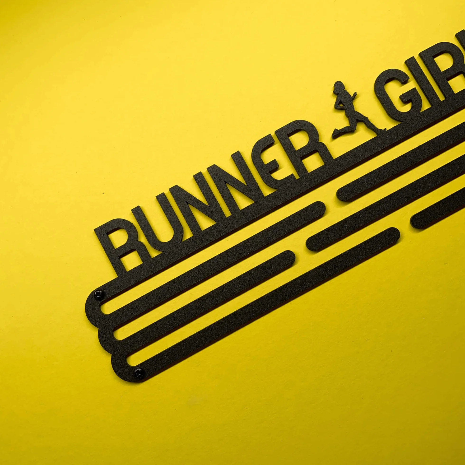 Runner Girl Colgador de medallas | Medallero Acero | Medal Holder dispaly Hanger | Medalla Percha