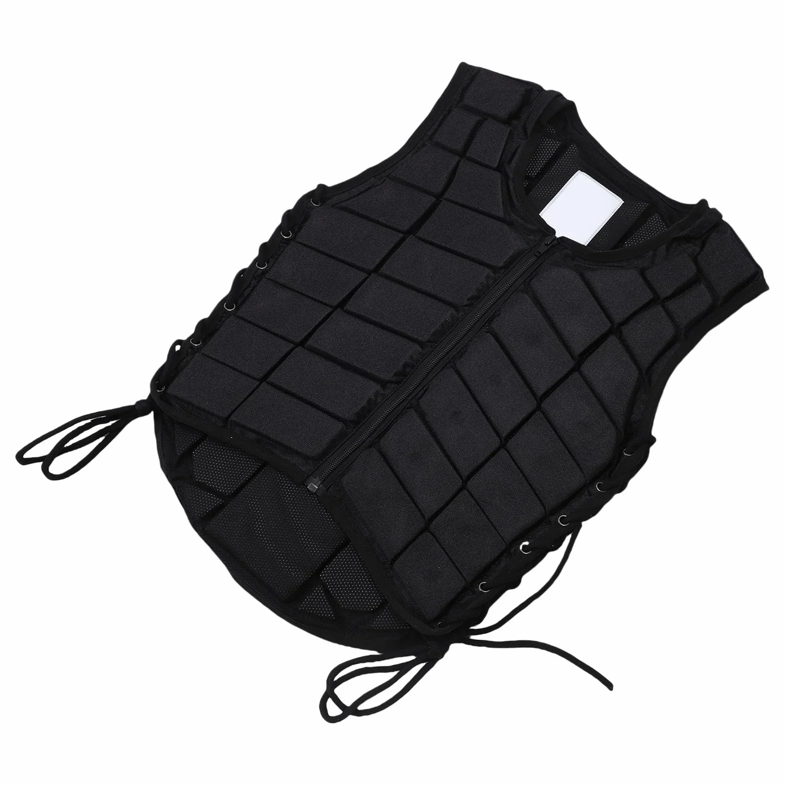 RiToEasysports Chaleco protector, chaleco de espuma para montar a caballo, ajuste ajustable para niños y niñas, absorción de golpes, comodidad transpirable, cierre cómodo de la cremallera frontal,