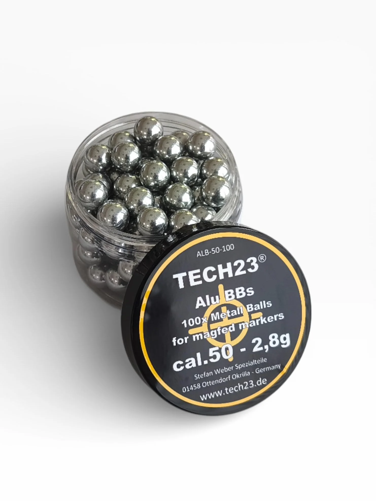 Bolas de aluminio Kal.50 (12,5 mm) 100 unidades 2,8 g para marcadores CO2 HPA
