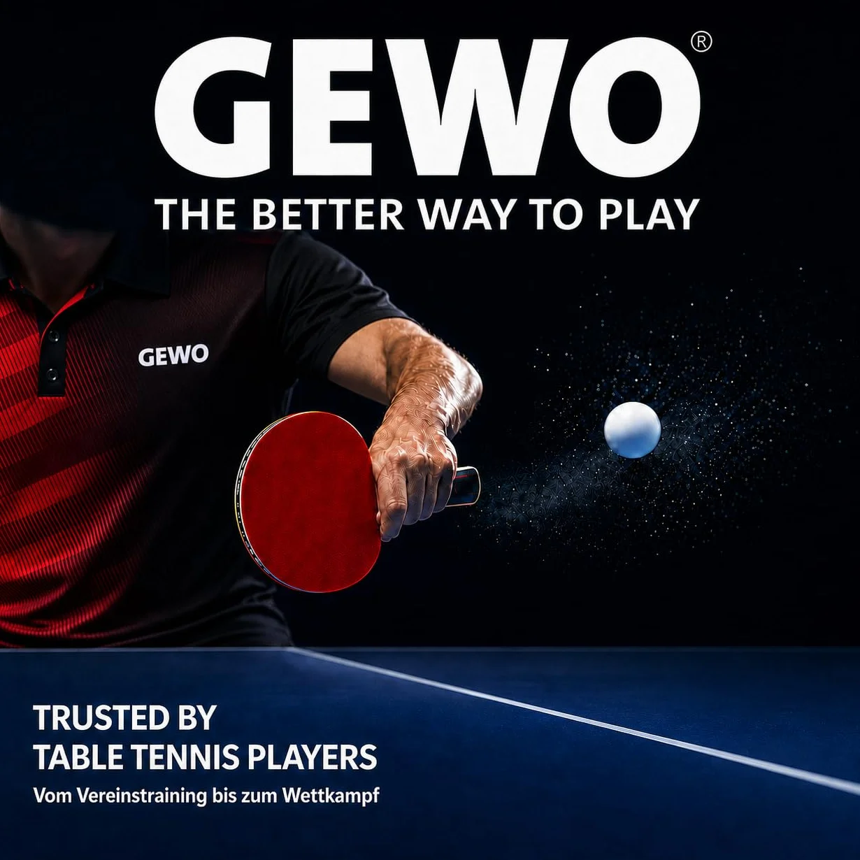 GEWO Maleta Doble de Aluminio para Raqueta de Ping Pong – Funda Resistente para 2 Raquetas y 3 Pelotas