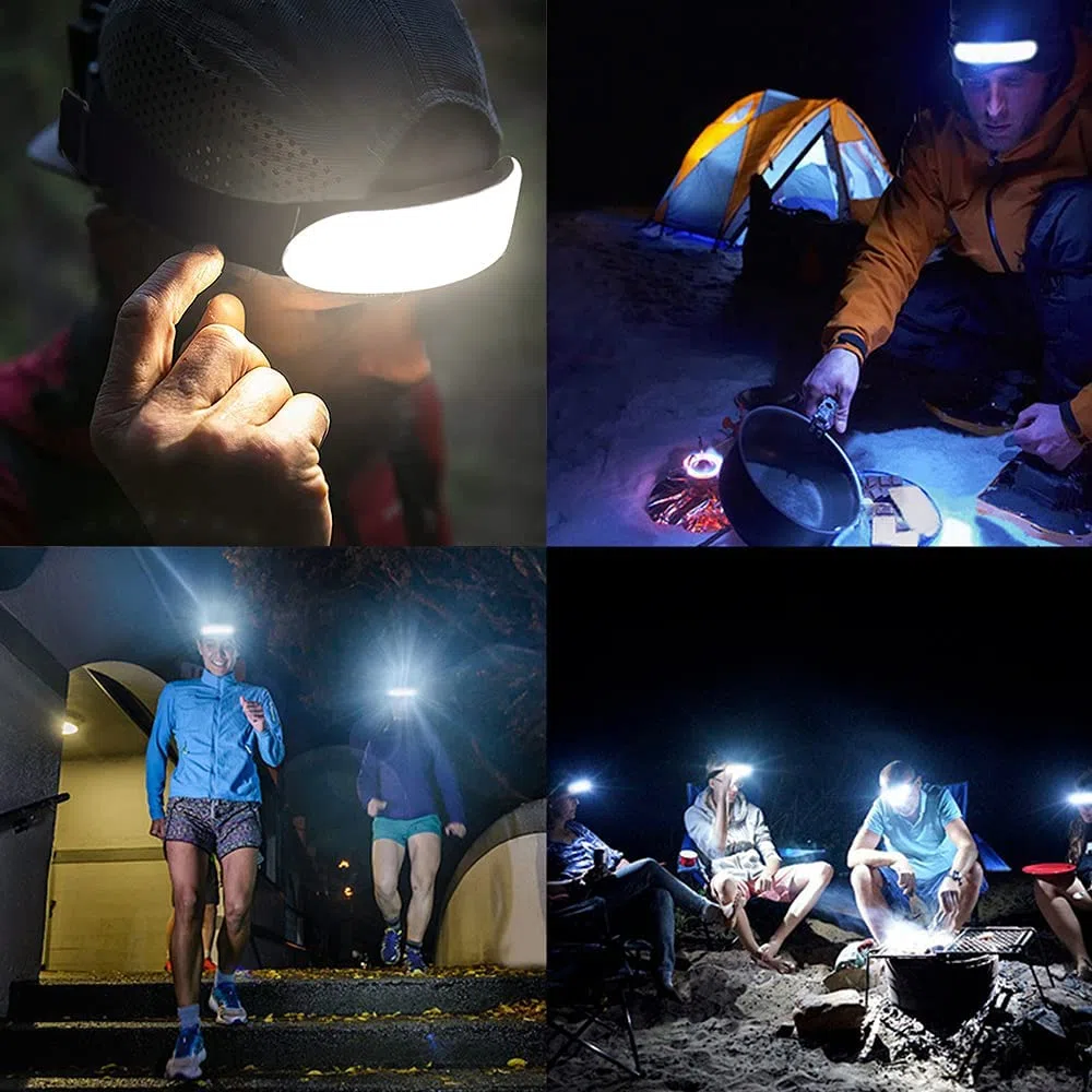 LETOUR Linterna Frontal LED Recargable,3 Modos Frontal LED Recargable Alta Potencia, Linterna Cabeza, Luz Frontal Cabeza Frontales para Camping, Ciclismo, Senderismo, Pesca.