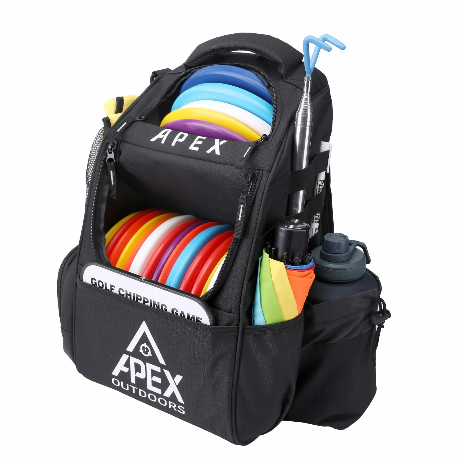 Bolsa de Golf de Disco, Mochila de Golf de Disco con más de 21 Discos, Bolsas de Golf duraderas y Ligeras con múltiples Bolsillos de Almacenamiento