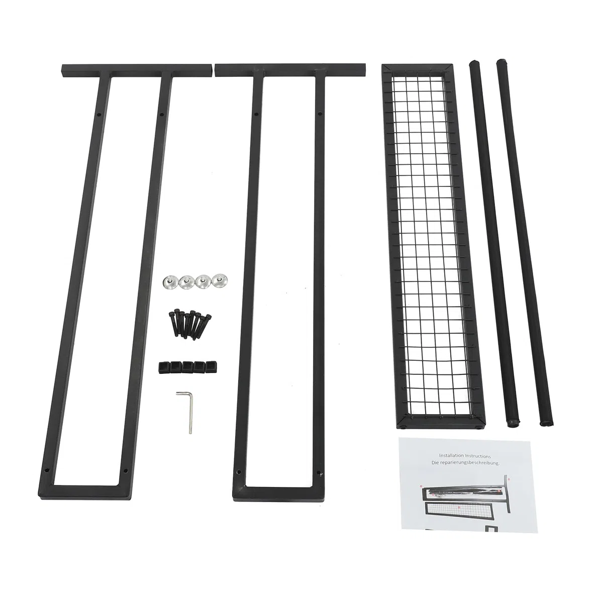 Soporte para raqueta de bádminton de tenis, carrito de acero al carbono, color negro, estante de almacenamiento para campo deportivo, gimnasio, garaje