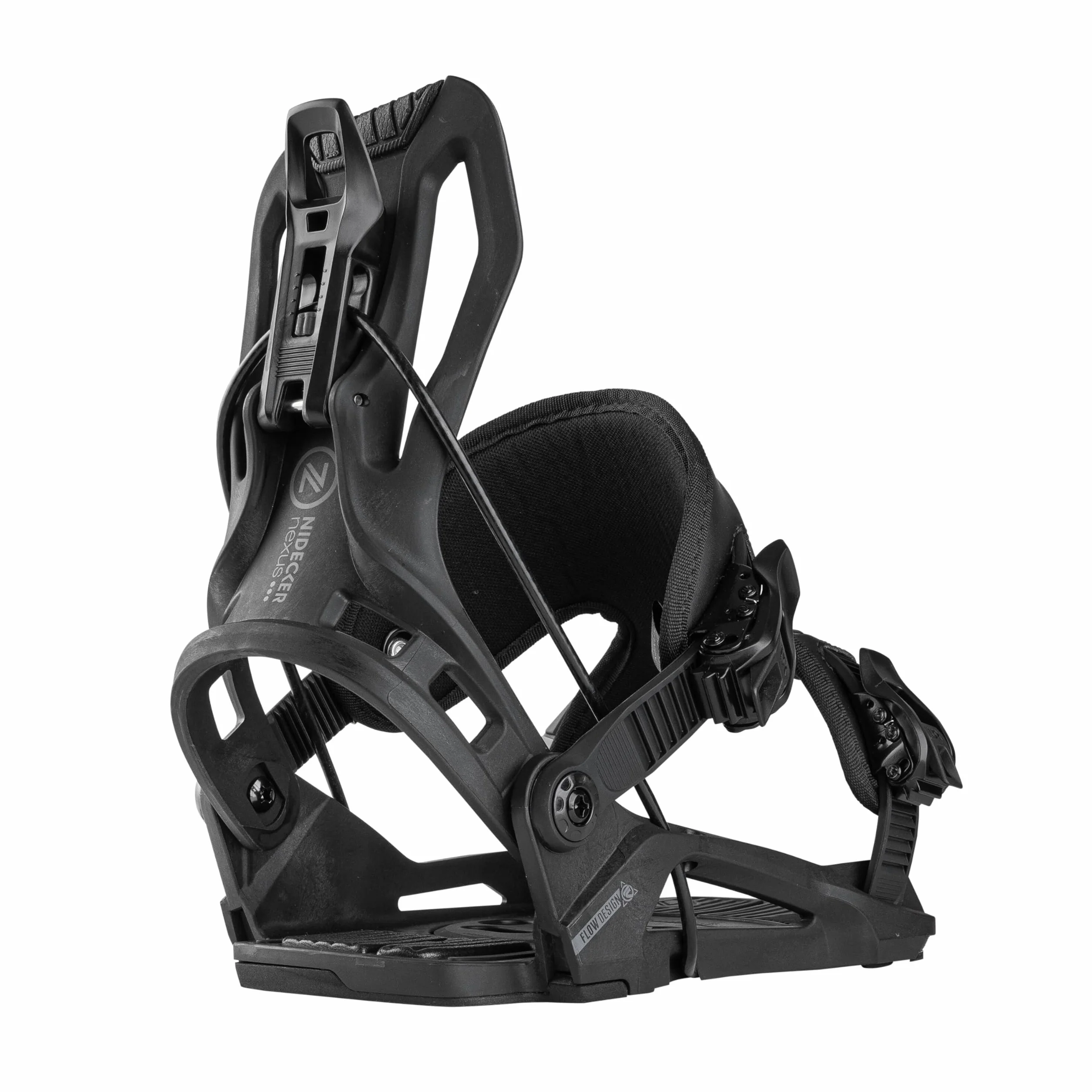 Nidecker Flow Nexus Fijaciones de Snowboard Cómoda flexión All-Mountain con Placa Base de Nailon Relleno de Vidrio