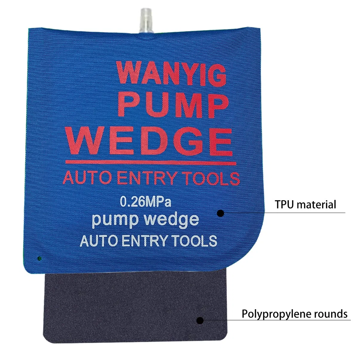 WANYI 6 Piezas Cuña de Aire de Bomba, Air Wedge Bomba de Aire Barra de palanca Inflable Grandes Peso de Carga de 300 kg para puerta/palanca(Plaza)