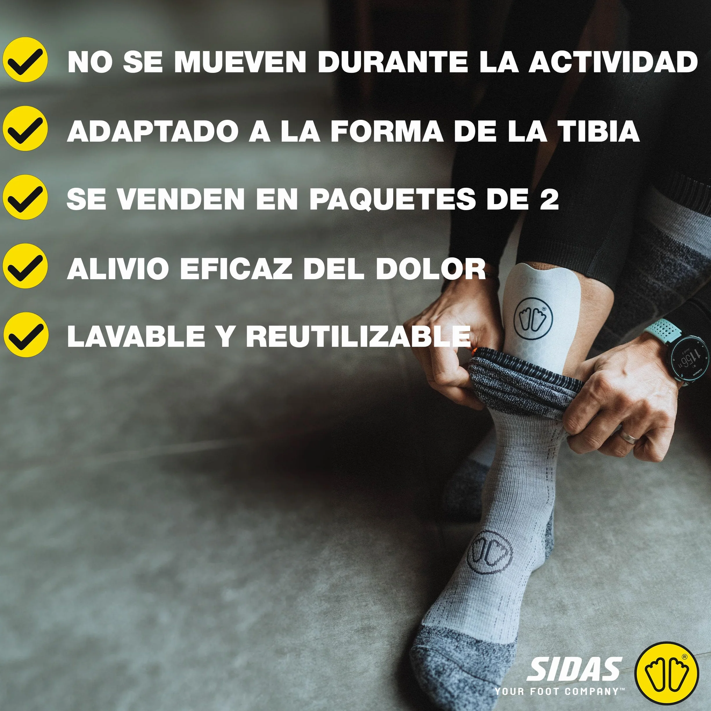 Sidas Shin Protectors X2 – Protección tibiales