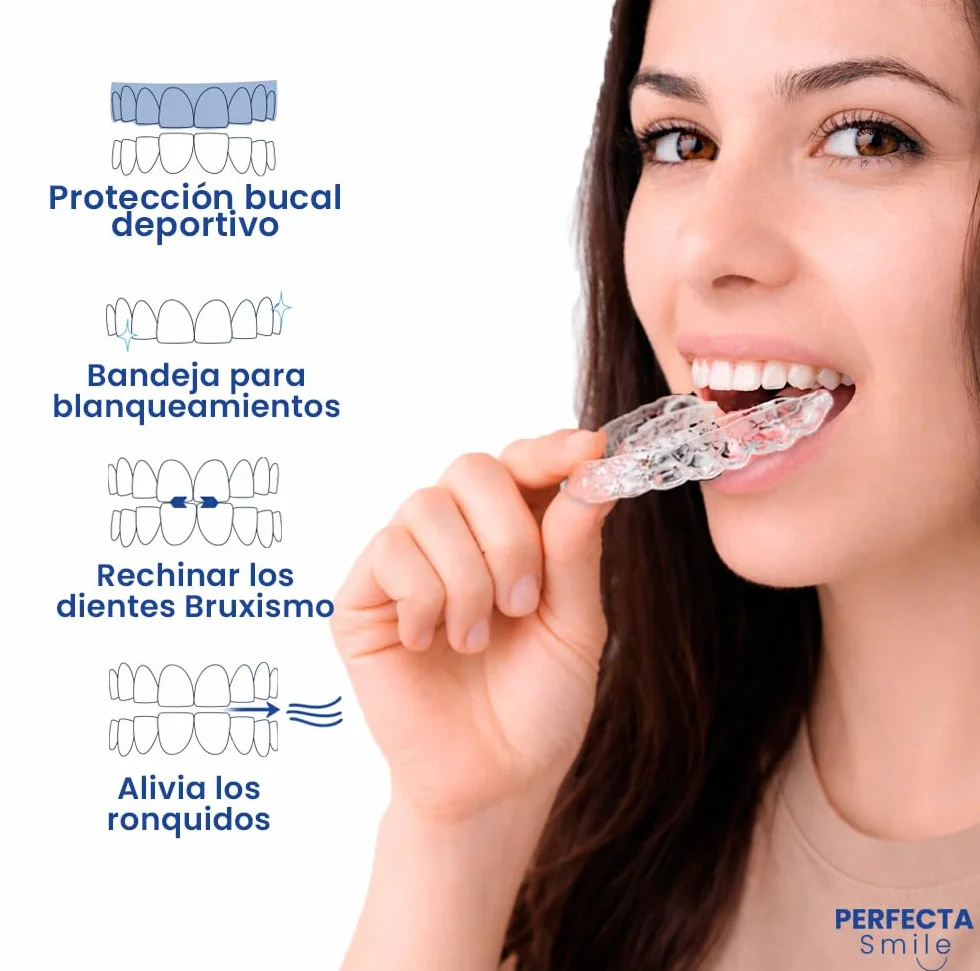 Boston Tech 10 Férulas Dentales para Bruxismo Nocturno Protector Bucal Sin BPA Estuche Incluido