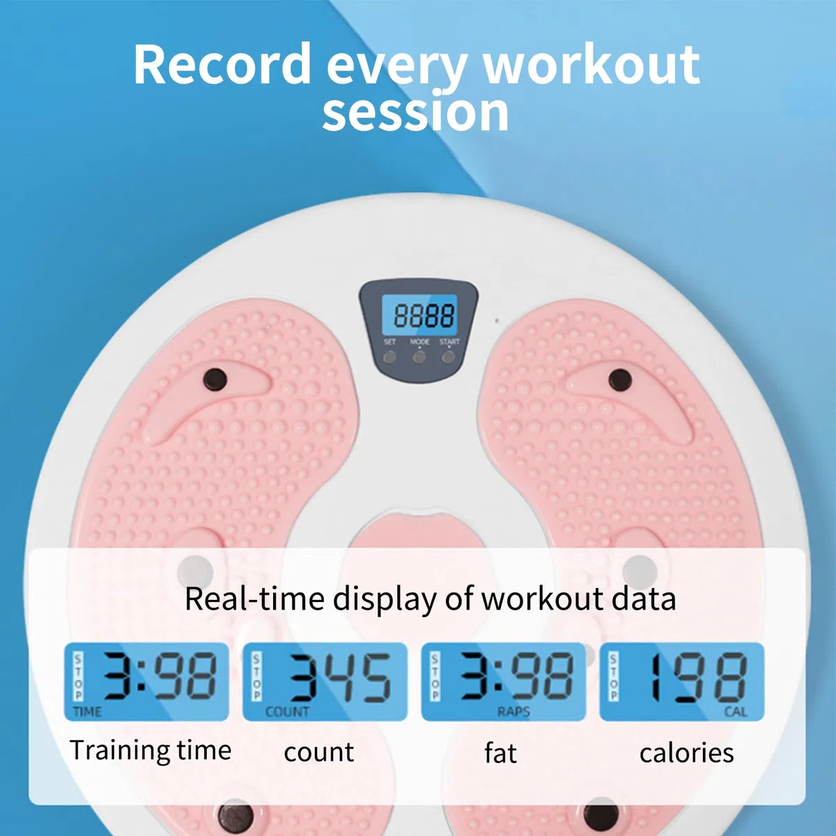 Tabla giratoria para ejercicios – Entrenador de cintura, contador de calorías, tabla giratoria para gimnasio, oficina, entusiastas del fitness, principiantes, mujeres en el puerperio