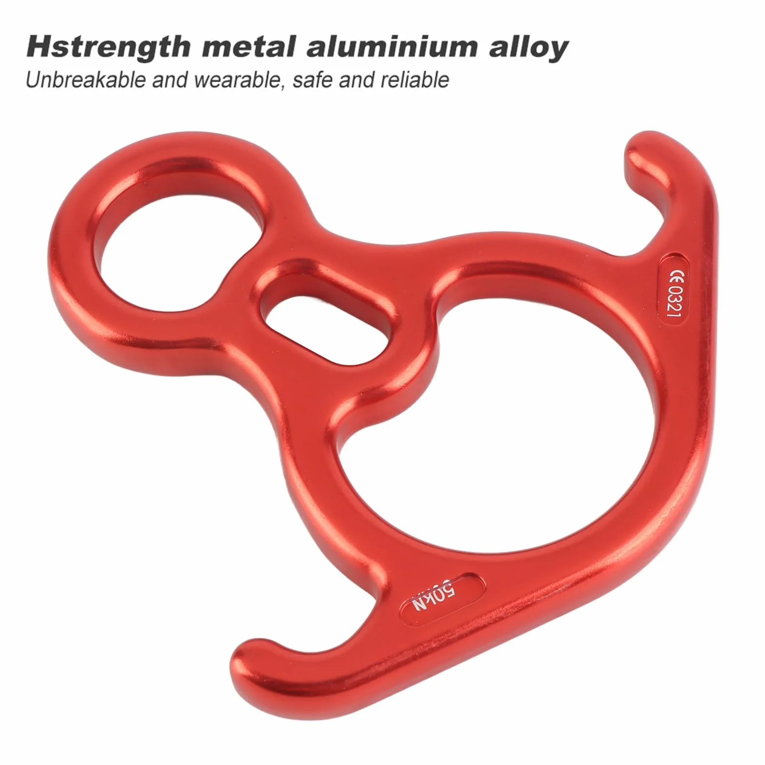 Descendedor de aleación de Aluminio Figura 8 Equipo de Escalada de Cuerda