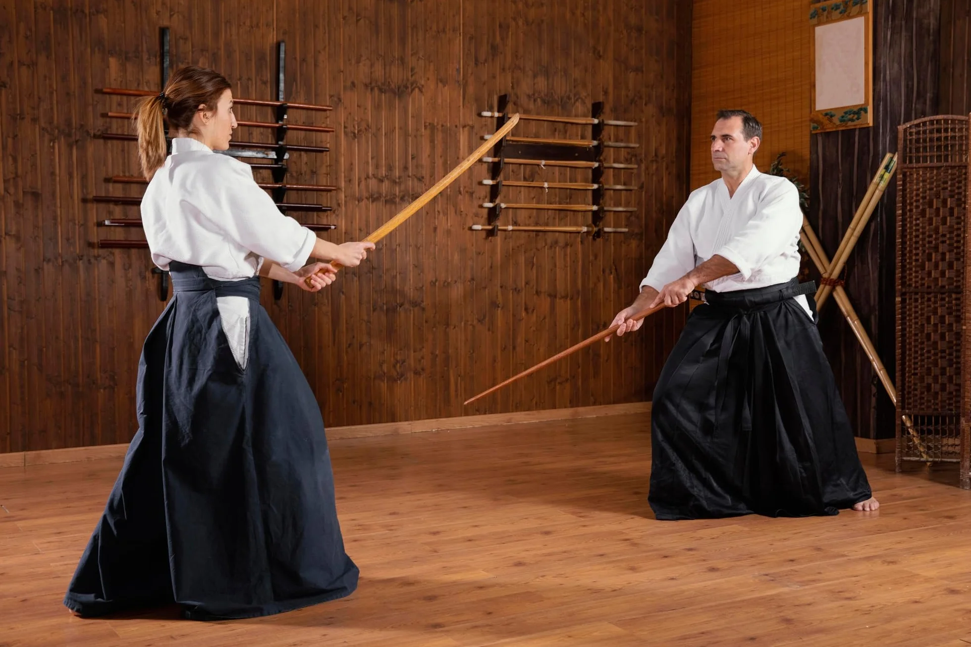 Bokken de madera Suburito Bokuto con Tsuba Entrenamiento Aikido Iaido Kobudo Kendo