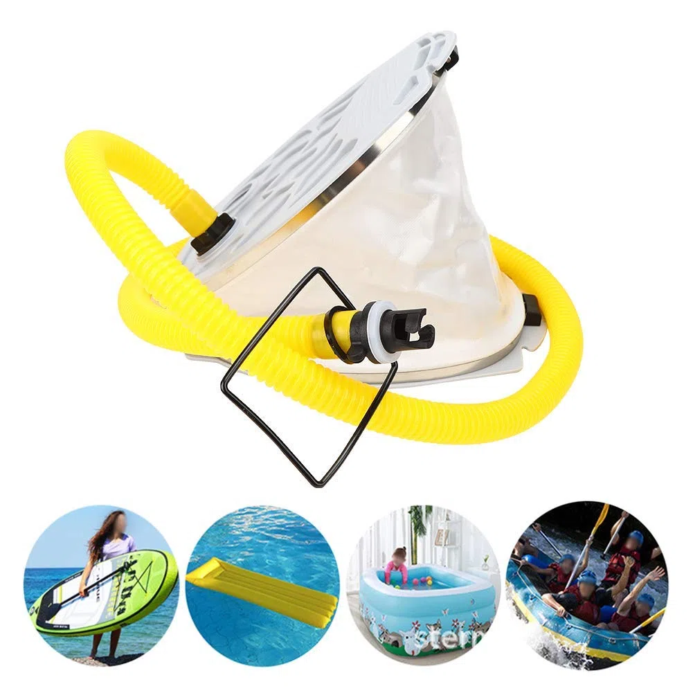 Inflador de Bomba de Aire de pie para Anillo de natación Flotador Inflable Barco o Globo Camas de Aire Colchón de Aire Flotadores de Piscina