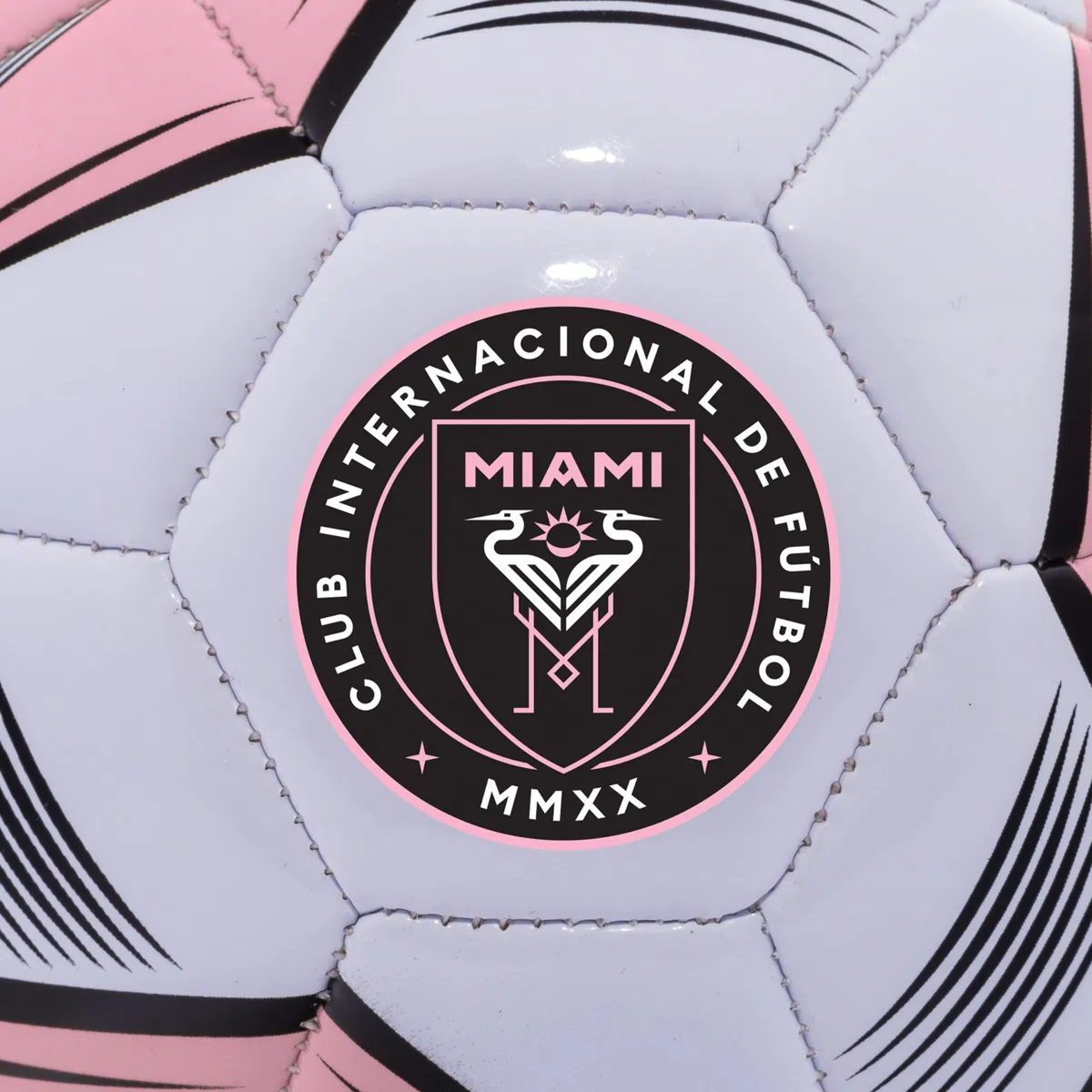 Franklin Sports MLS Miami FC - Balón de fútbol Oficial tamaño 5, Cubierta Suave Resistente a la abrasión, tamaño y Peso Oficiales, Bomba de Aire incluida