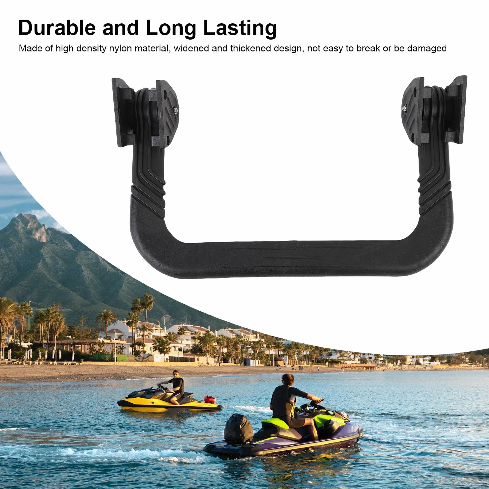 Akozon Escalera de Embarque Retráctil con Resorte y Soporte de Montaje para SeaDoo RXT, RXTX, GTX, GTR, WAKE PRO