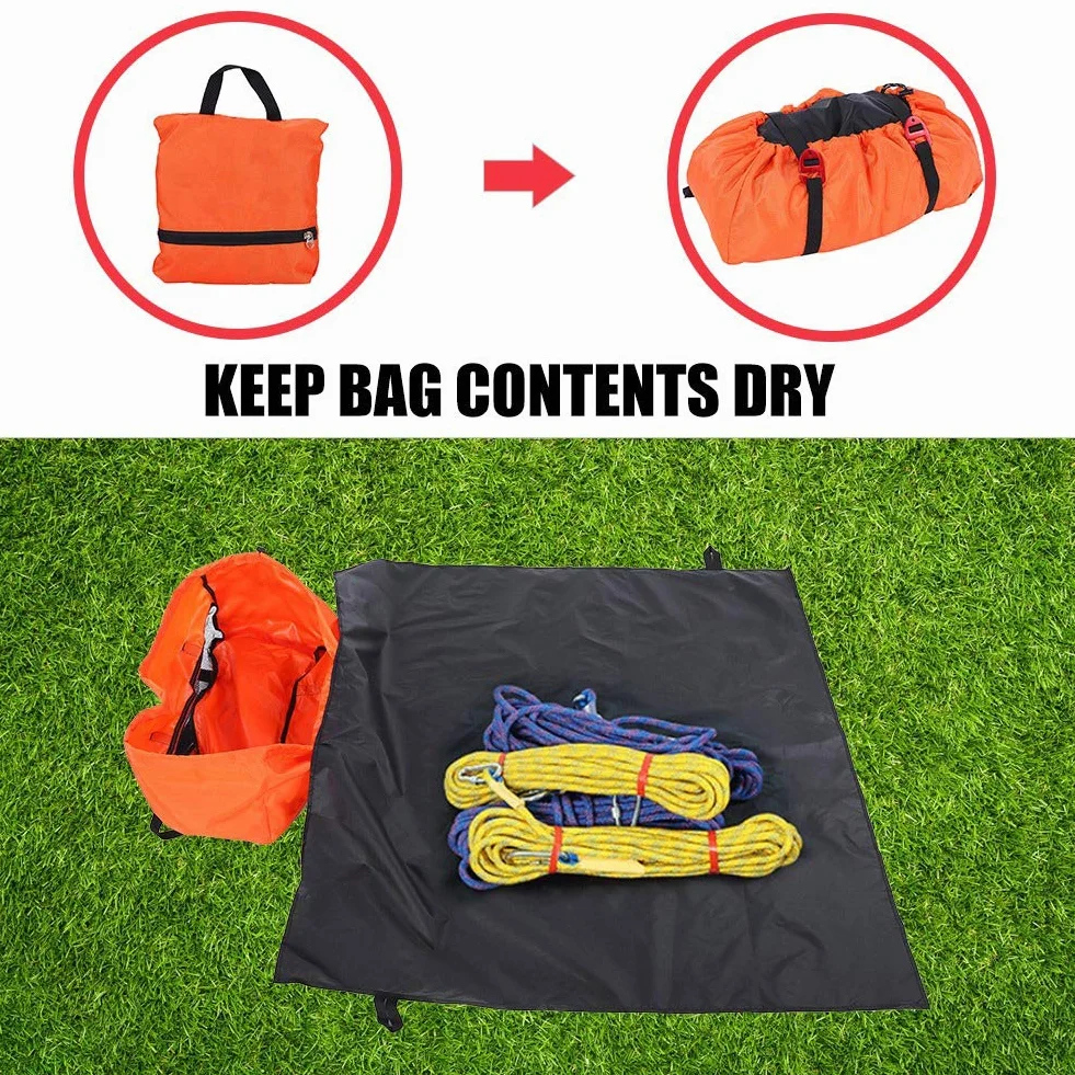 Dilwe Bolsa de Cuerda de Escalada, Bolsa de Cuerda Impermeable Plegable Equipo de Escalada Bolsa de Transporte Bolsa de Cuerda de Escalada Bolsa Deportiva Bolsa de Herramientas
