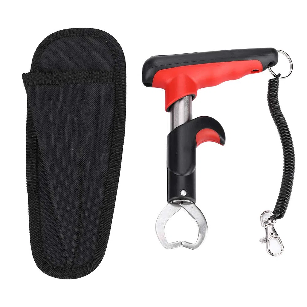 Pinza de Pesca a Escala Digital LED, Empuñadura de Acero Inoxidable con Cuerda de Seguridad de Resorte, Antideslizante, Conveniente y Portátil para Pescadores