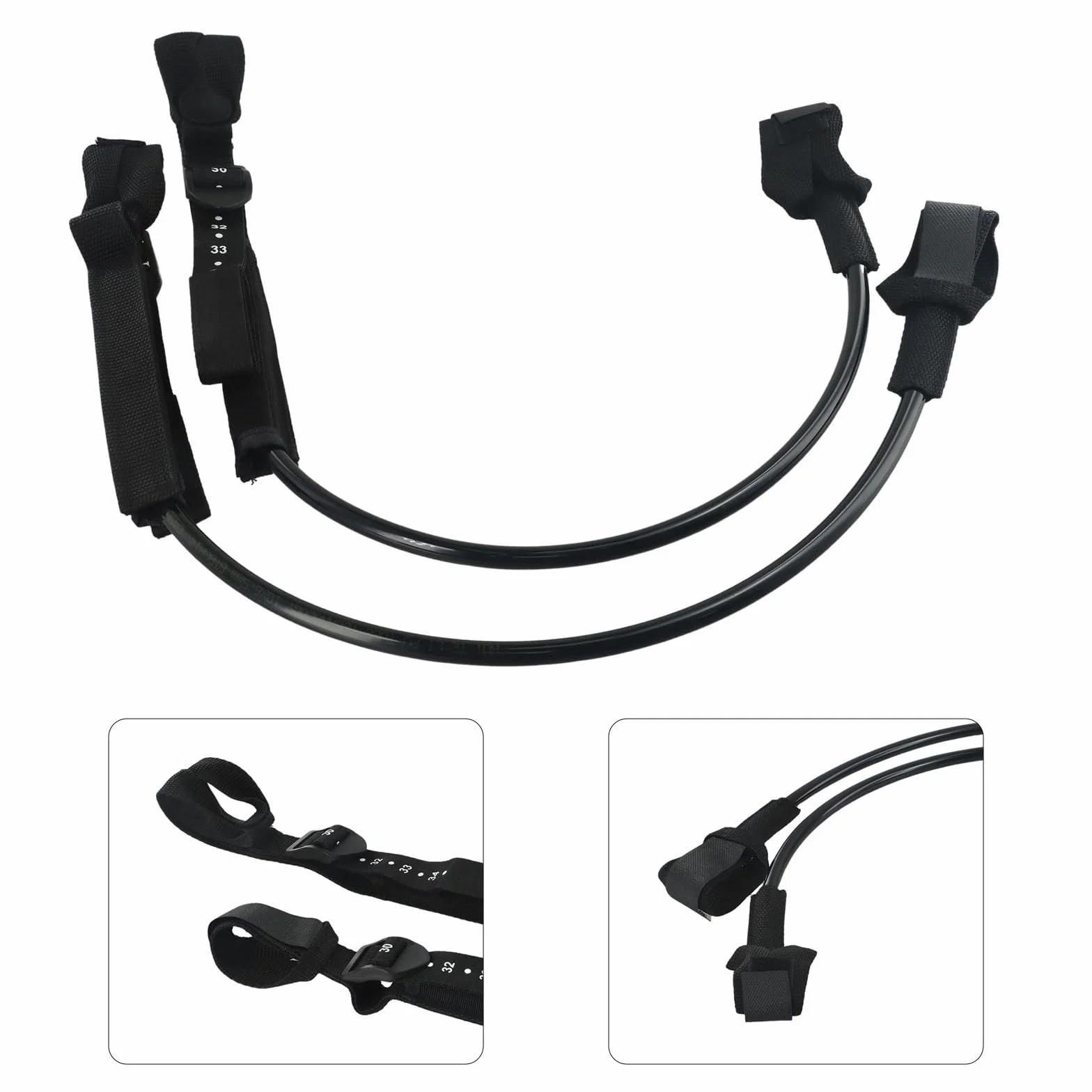 Arnés de windsurf premium ajustable 28-34 pulgadas, paquete de 2