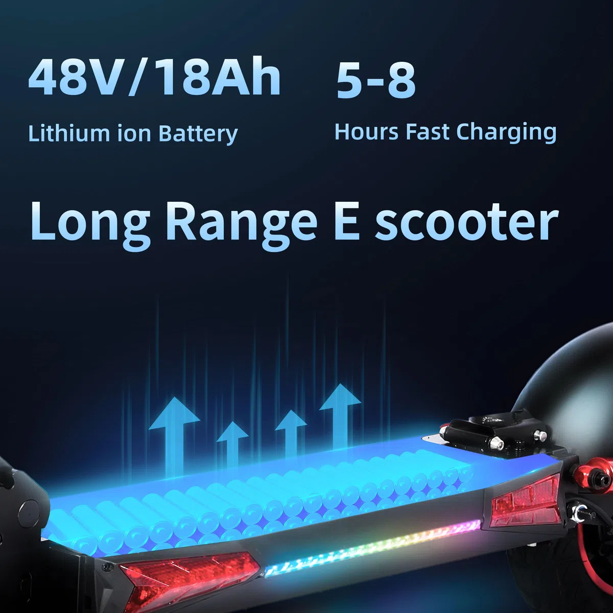 1600W Patinete Eléctrico Adultos Autonomía 45-55KM, 48V/18Ah Batería, Ruedas 10.5" Todoterreno Electric Scooter Doble Frenado Sistema Patinete Electrico Plegable de Aluminio Capacidad Carga 150kg